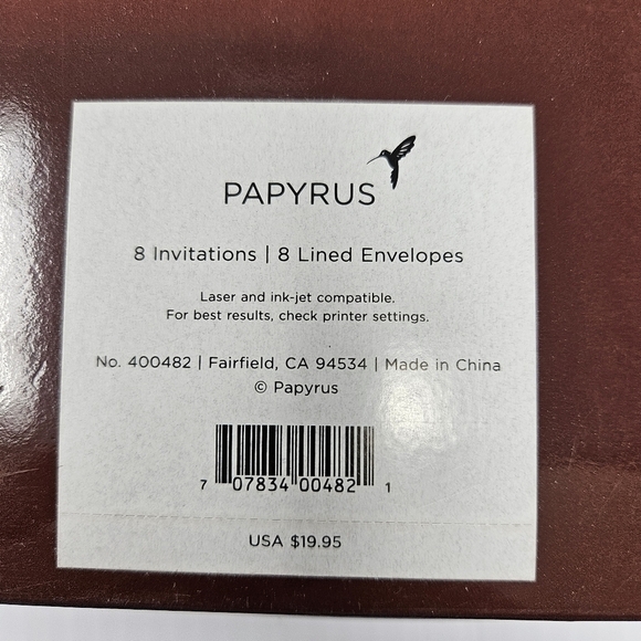 Papyrus Invitations 21 Cards Wedding Anniversary Lined Envelopes Heart & Ribbon - Picture 3 of 7